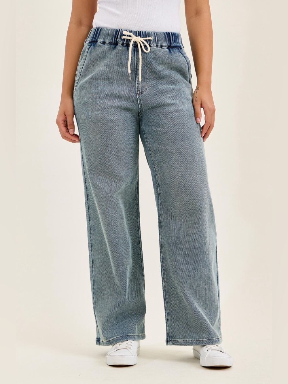 Judy Blue High Waist Wilhelmina Baggy Jeans – Medium Aged Stone Blue Wash🛍️